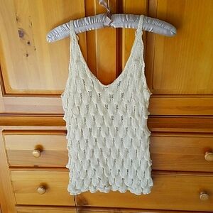 Wovem Ivory tank top. Never worn. Size L